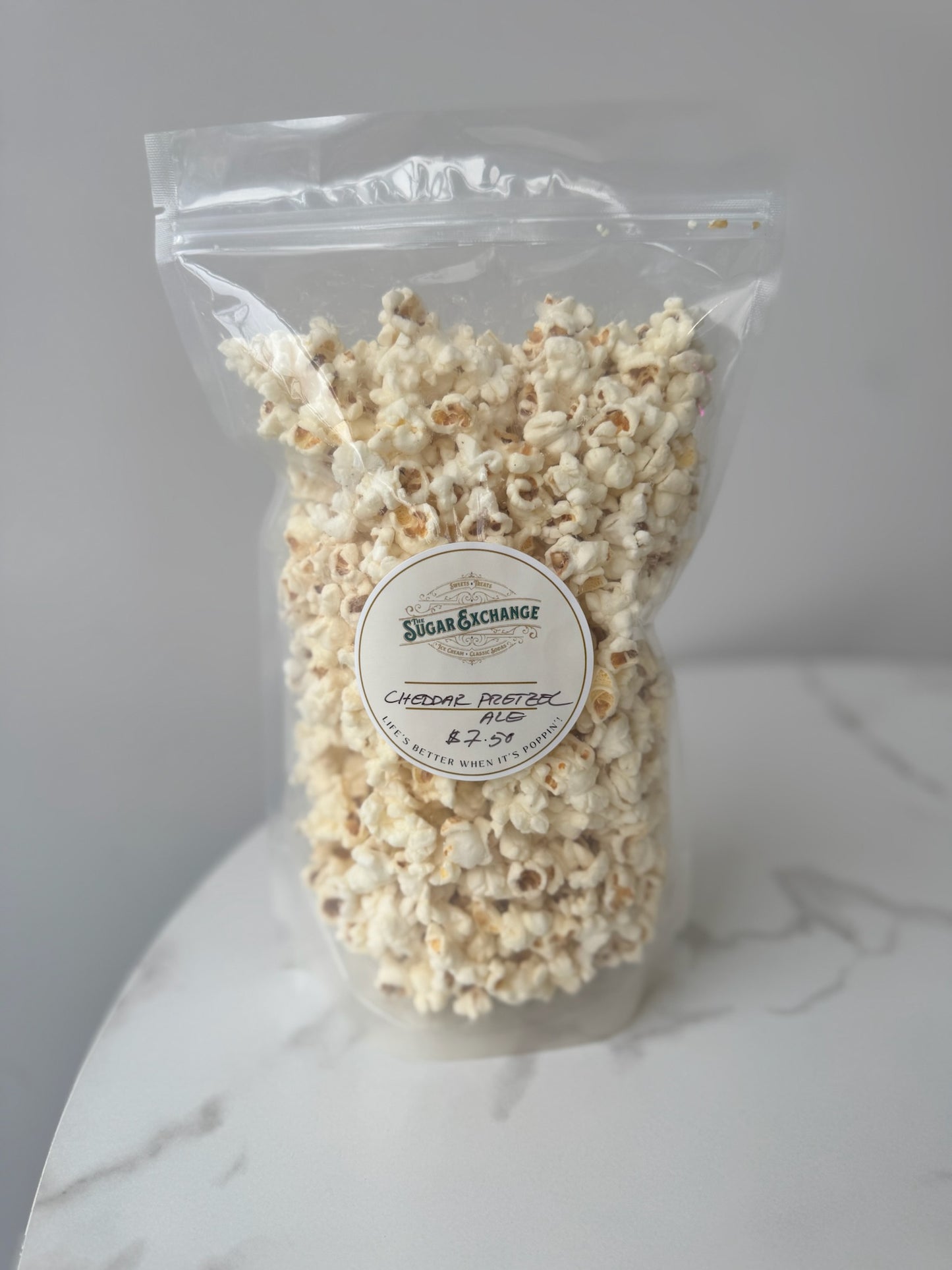 Cheddar Pretzel Ale Popcorn