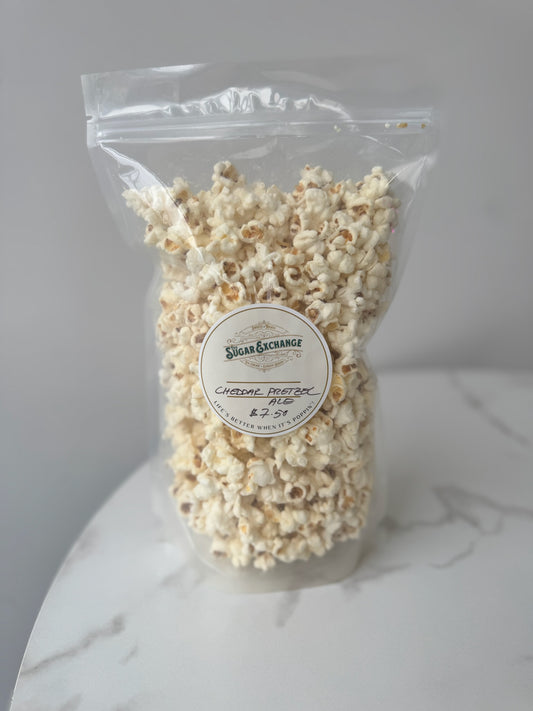 Cheddar Pretzel Ale Popcorn
